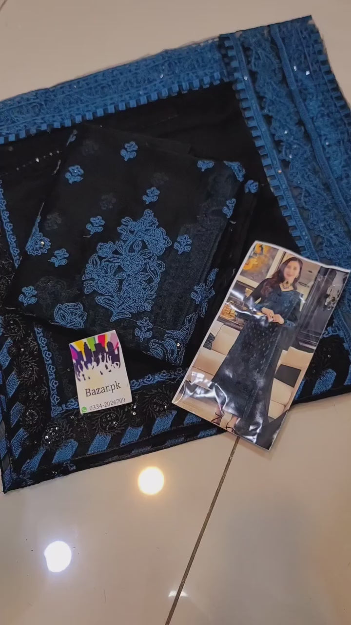 Asim Jofa Rang E Noor Embroidered Chiffon