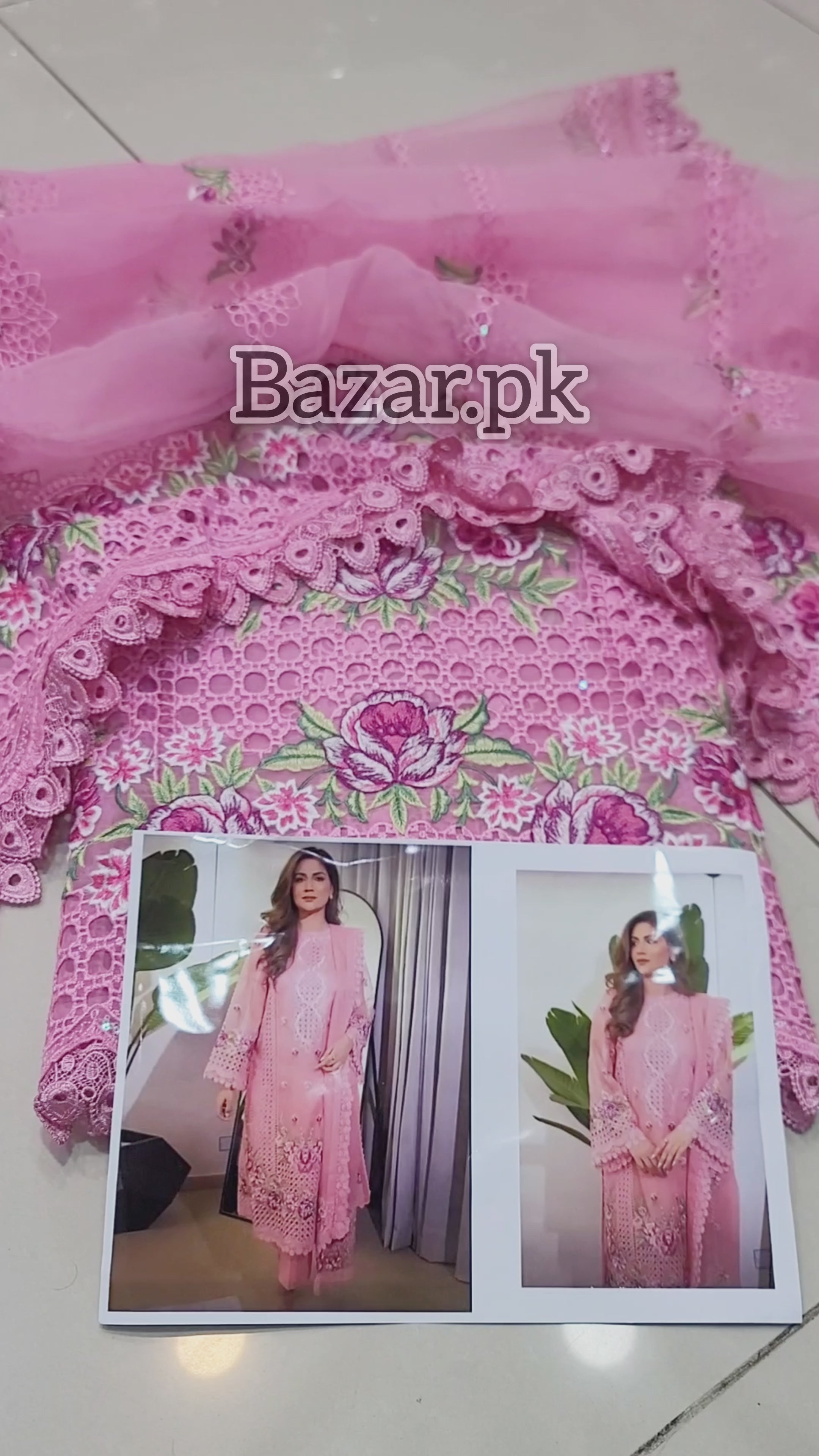 Aneela's Embroidered Organza Unstitched Suit