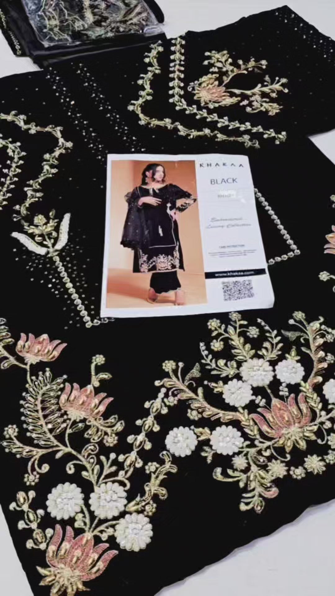 Khakha Formal Black Velvet