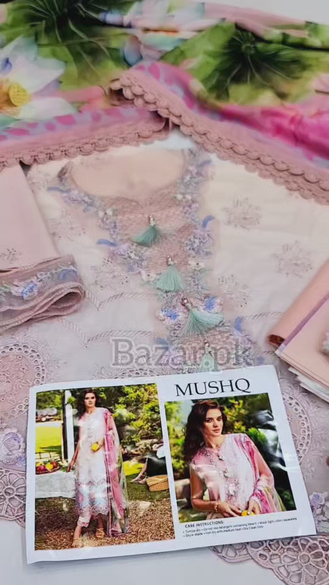 Mushaq Luxury Lawn Suit 3 Piece Unstitched