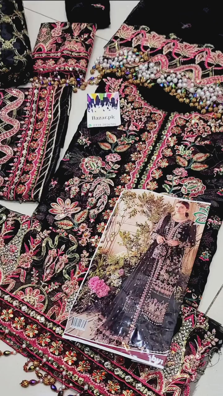 Afrozah Embroidered Chiffon Suit