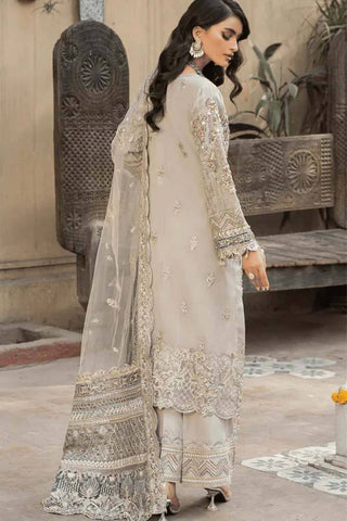 Imrozia Heavy Skin Net Embroidered Suit