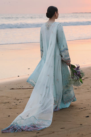 Qalamkar Heavy Chickenkari Embroidered Lawn Suit 3 Pc