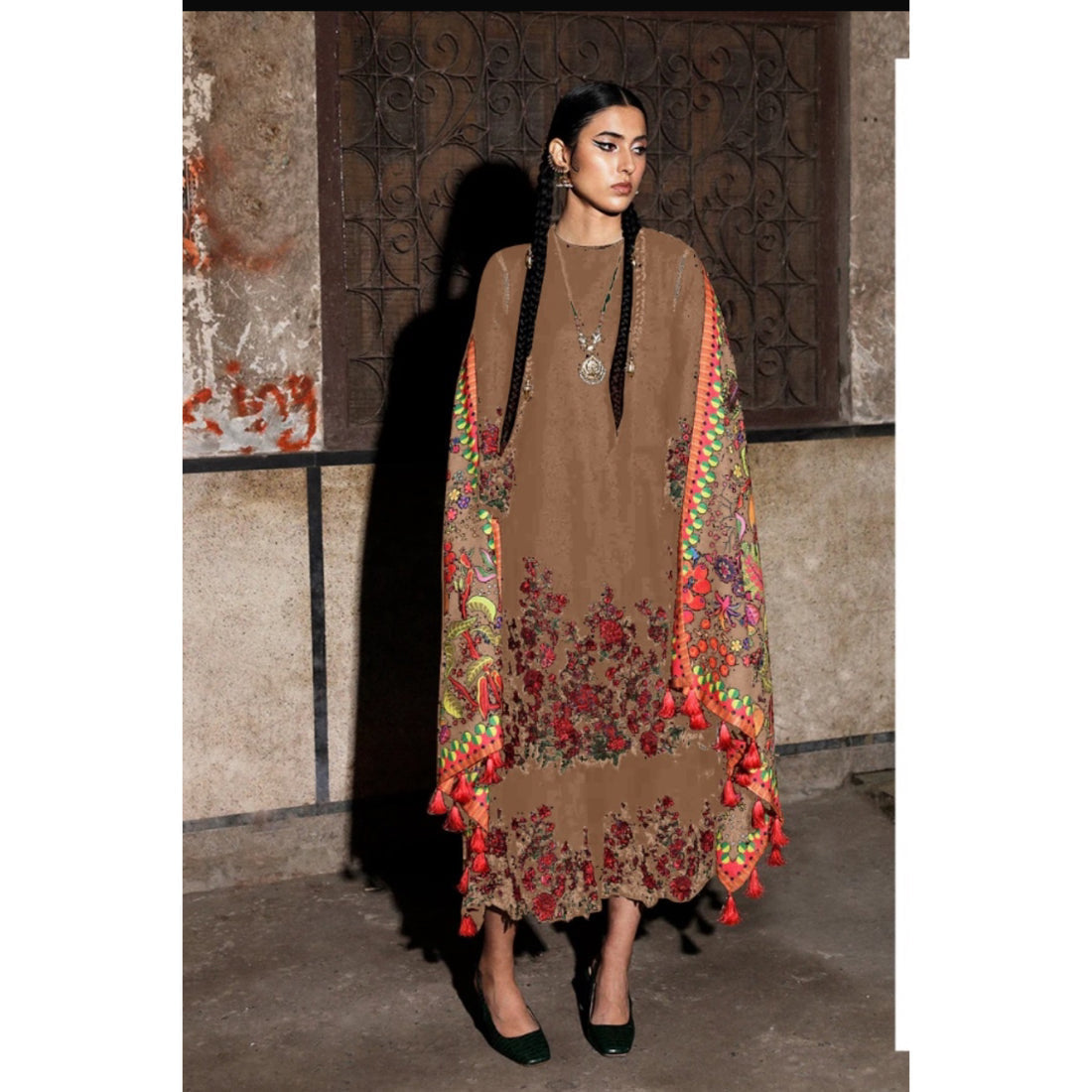 JUGNU EMBROIDERED CHIKANKARI LUXURY LAWN COLLECTION