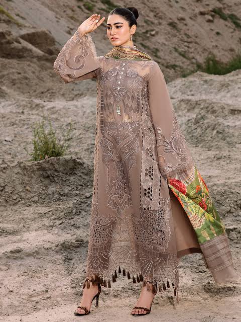 Bin Ilyas Luxury Chicken Kari Lawn Collection 3 Piece Unstitched