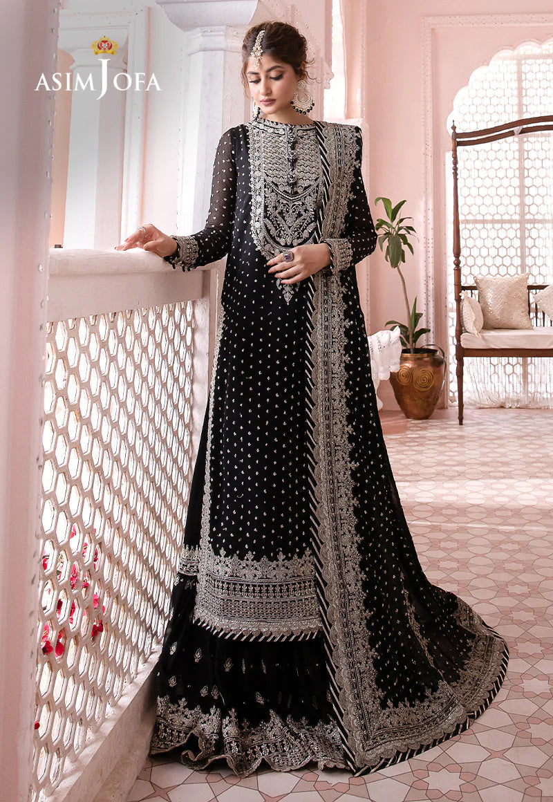 Asim Jofa Formal Chiffon 3 Piece Unstitched