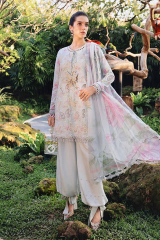 Maria B Lawn Chikankari Luxury Embroidered 3 Piece Dress