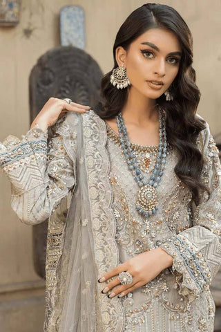 Imrozia Heavy Skin Net Embroidered Suit