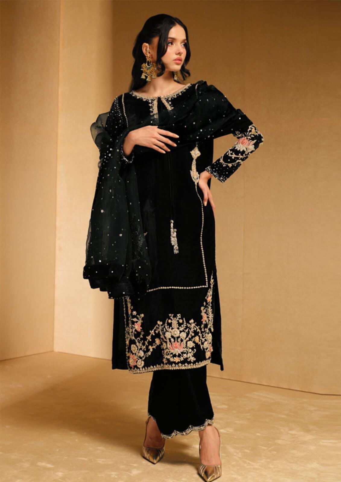 Khakha Formal Black Velvet