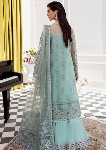 Imrozia Mint Formal Collection Net 3 Piece Unstitched Suit