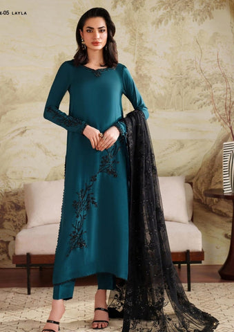 Zarif Sheesha Silk 3 Piece Unstitched Collection