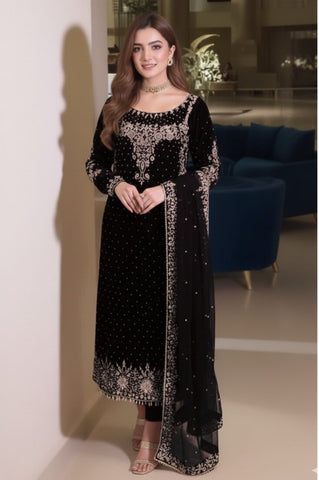 Aneela's Luxury Velvet Unstitched 3 Piece Unstitched