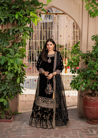 Haseen's Luxury Velvet 4 Piece Unstitched Collection