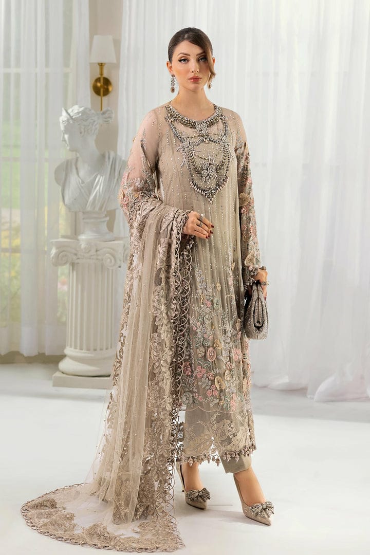 Maria B Skin 3 Piece Chiffon Suit