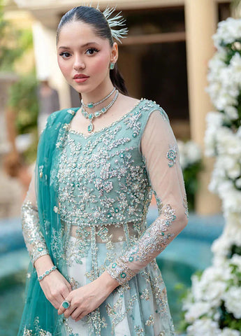 Mushq Embroidered Net Suit Unstitched 3 Piece Formals