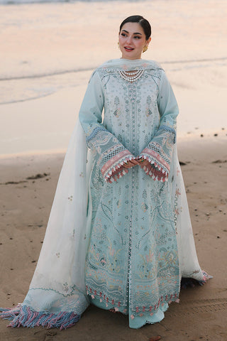 Qalamkar Heavy Chickenkari Embroidered Lawn Suit 3 Pc